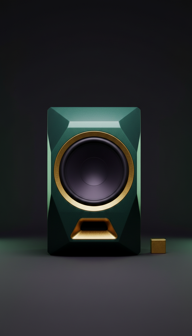Urban Emerald collector’s vibrant enclosure subwoofer
